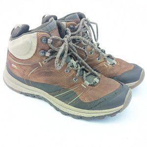 Keen Women's Leather 3/4 Height Waterproof Hiking Boots - Size 7.5